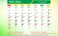 Kalender Mei 2026: Rincian Tanggal Merah, Libur Nasional, Cuti Bersama, dan Weton Jawa