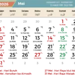 Mei 2026 Siap Menghadirkan Tiga Long Weekend, Ini Jadwal Lengkap Libur Nasional dan Cuti Bersama